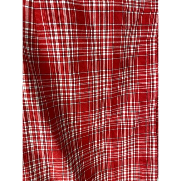 Vintage 90's Norton Studio Petites Red Plaid Lightweight Mini Skirt Sz 6P - Picture 8 of 9